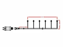 Ledkia Guirnalda Exterior LED Piner 6m 3000K Cálido Blanco Discount