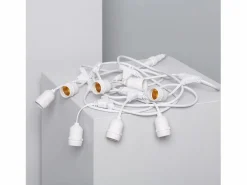 Ledkia Guirnalda Luminosa|Guirnalda Luces Exterior con 8 Portalámparas E27 5.5m IP65