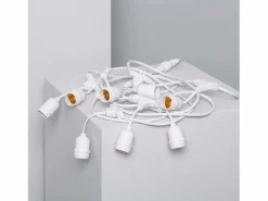 Ledkia Guirnalda Luminosa|Guirnalda Luces Exterior con 8 Portalámparas E27 5.5m IP65
