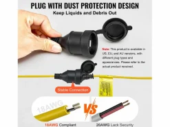 Guirnalda Luminosa, SucceBuy Guirnalda Luminosa de Obra 30,5 m 100 W 10 000 lm Impermeable Conectable Amarillo Clearance