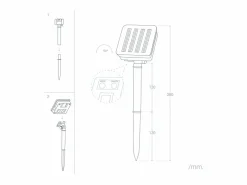 Ledkia Guirnalda Solar Exterior 30 Bolas LED 5m 3000K Blanco Cálido Negro Best