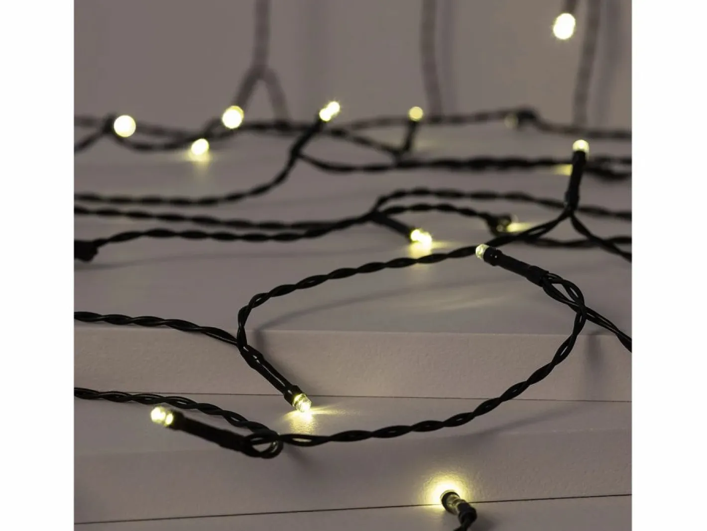Guirnalda Solar Exterior Cable LED 22m 3000K Blanco Cálido^Ledkia New