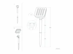 Guirnalda Solar Exterior 30 Bolas LED 5m RGB^Ledkia Discount