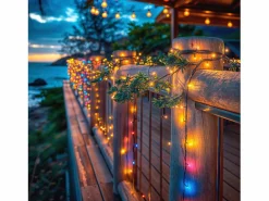 Ledkia Guirnalda Solar Exterior Cable LED 12m RGB Negro New