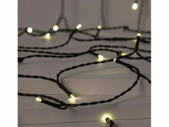 Guirnalda Solar Exterior Cable LED 12m 3000K Blanco Cálido^Ledkia Online