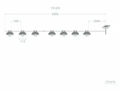 Guirnalda Solar Exterior LED de Bombillas Kodos 6.5m 3000K Blanco Cálido^Ledkia Outlet