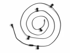 Guirnaldas para Exterior IP44 Cable Eléctrico Plano con Portalámparas E27 a Medida 15 m^Ledkia Discount