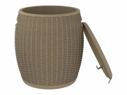 Gyrth Caja de almacenaje de jardín 4 en 1 polipropileno marrón claro^Garden Furniture Hot