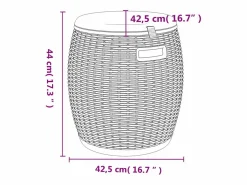 Gyrth Caja de almacenaje de jardín 4 en 1 polipropileno marrón claro^Garden Furniture Hot