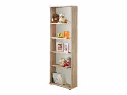 Meublorama Dormitorio Completo|Habitación completa para niños y adolescentes, colección DENVER. Armario de 3 puertas, cama, biblioteca y estantería.