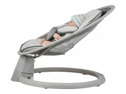 Hamaca Eléctrica para Bebés, SucceBuy Columpio para Bebés y Recién Nacidos con 5 Velocidades, Mando Bluetooth, Canciones de Cuna y Cojín Gris Outlet