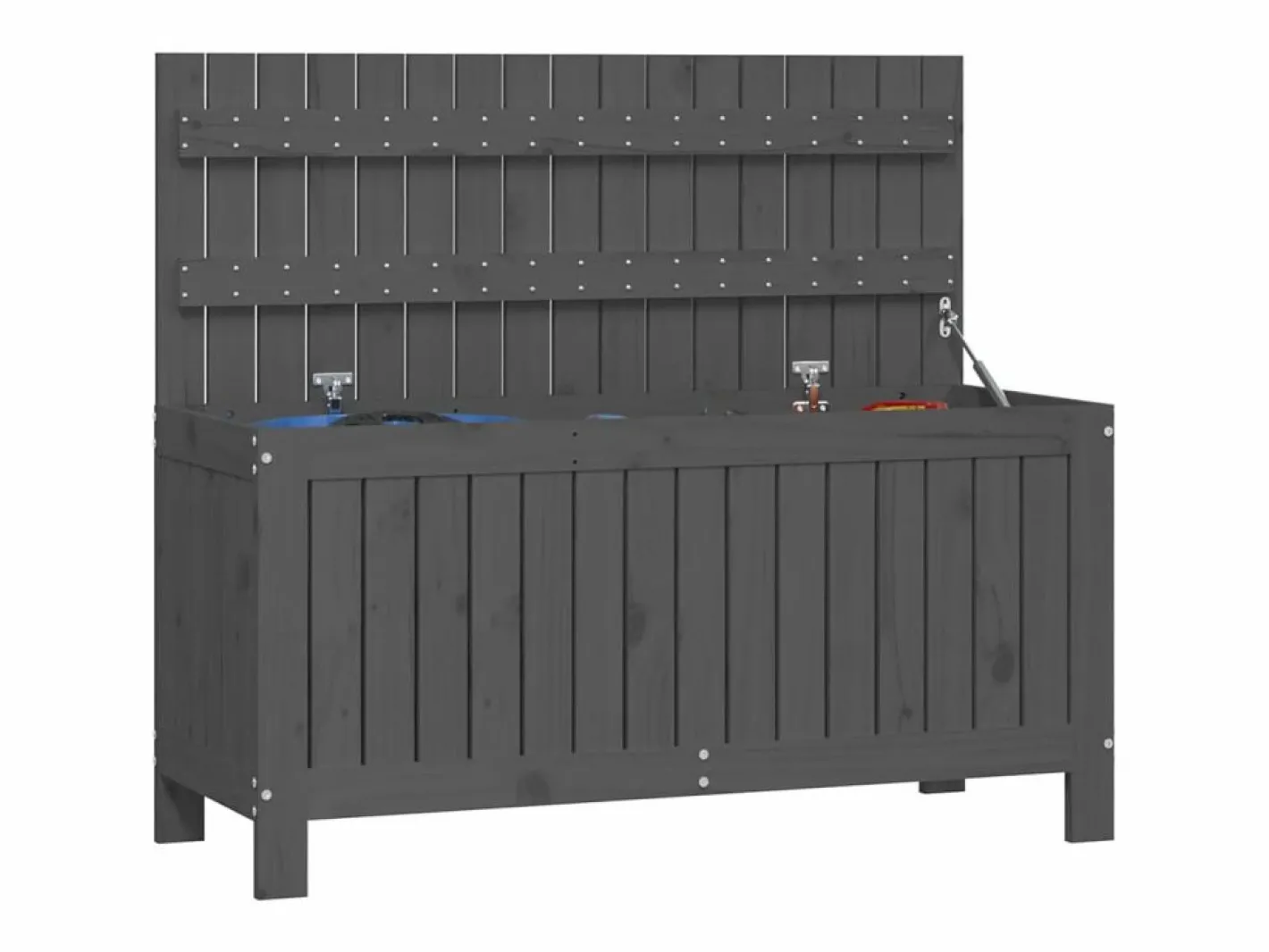 Hara Caja de almacenaje jardín madera de pino 108x42,5x54 cm^Garden Furniture New