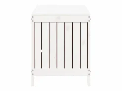 Garden Furniture Hara Caja de almacenaje jardín madera de pino 115x49x60 cm Blanco