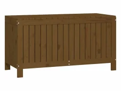 Garden Furniture Hara Caja de almacenaje jardín madera pino marrón miel 115x49x60 cm Marru00f3n