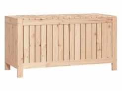 Garden Furniture Hara Caja de almacenaje jardín madera maciza de pino 115x49x60 cm Marru00f3n Online