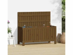 Garden Furniture Baúl De Jardín|Hara Caja de almacenaje jardín madera pino marrón miel 108x42,5x54cm