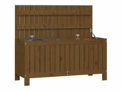 Garden Furniture Baúl De Jardín|Hara Caja de almacenaje jardín madera pino marrón miel 108x42,5x54cm