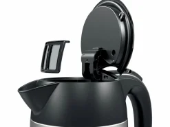 BOSCH Hervidor eléctrico inalámbrico DesignLine 1,7L acero inoxidable con filtro anticalcáreo extraíble Plateado Best