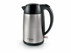 BOSCH Hervidor eléctrico inalámbrico DesignLine 1,7L acero inoxidable con filtro anticalcáreo extraíble Plateado Best