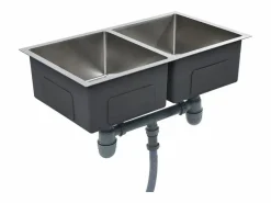 Hicksville Fregadero de cocina hecho a mano acero inoxidable^Garden Furniture Hot