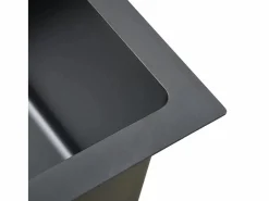 Garden Furniture Hicksville Fregadero hecho a mano acero inoxidable Negro Clearance