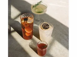 Highball - Juego de 4 copas para cóctel y vino aromático de 41 cl, cristal, diseño elegante - Zafferano, fabricado en Italia Transparente Outlet
