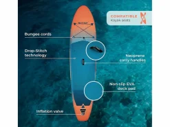 WATTSUP Hinchable Sup F11 11' - 325x81x15cm Dropstitch - Pack Paddle Leash Pump Carry Bag Naranja Outlet
