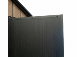 Hoggar Caseta De Jardín|– Caseta de Resina Jardín 6,41m2 Oak O60 - Suelo – Ventana – Efecto Madera Premium - Doble Puerta Amplia – Protección UV e Impermeable – Cierre con Pasador