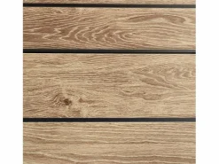 Hoggar - Caseta Perros Exterior Oak O10 - 102x115x100cm - Suelo - 2 Respiraderos de Ventilación - Protección UV e Impermeable – Efecto Madera - Interior de Resina Negro Outlet