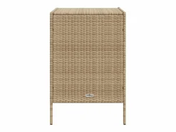 Garden Furniture Holiday Armario de almacenaje de jardín ratán PE 55x59x80 cm Beige Outlet