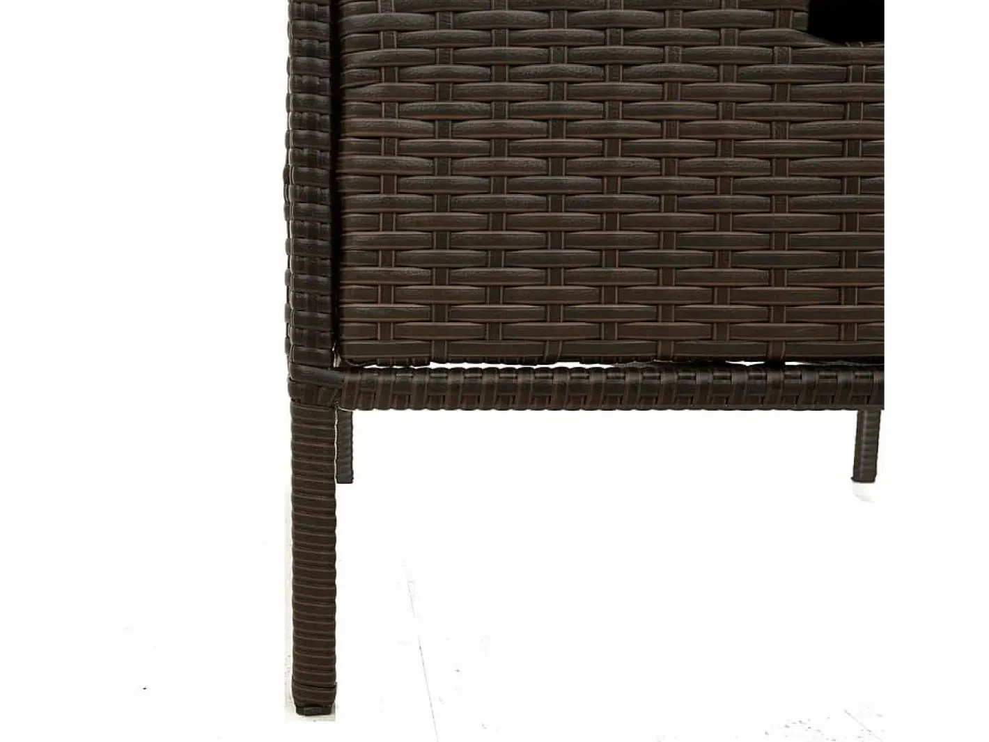 Holiday Armario de almacenaje de jardín ratán PE marrón 55x59x80 cm^Garden Furniture Best