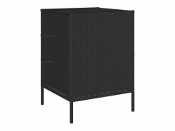 Holiday Armario de almacenaje de jardín ratán PE 55x59x80 cm^Garden Furniture Discount