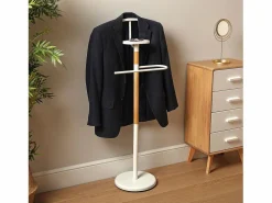 Versa Galán De Noche|Holstebro Galán de Noche Moderno Multifuncional con 2 Perchas o Colgadores para Ropa de Hombre o Mujer, , 112x28,8x46,5cm