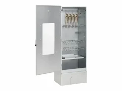 Horno ahumador astillas madera acero galvanizado 44,5x29x110 cm ES458874^ Discount