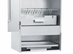 Horno ahumador barbacoa 1 kg de virutas de madera 44,5x29x83 cm^vidaxl