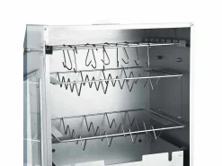 Horno ahumador barbacoa 1 kg de virutas de madera 44,5x29x83 cm^vidaxl