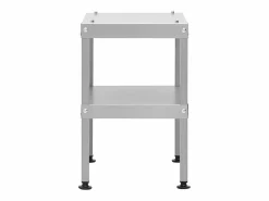 vidaxl Horno ahumador de barbacoa con mesa acero galvanizado Plateado Clearance