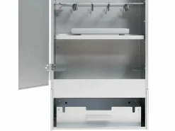 Horno ahumador de barbacoa con mesa acero galvanizado^vidaxl Online