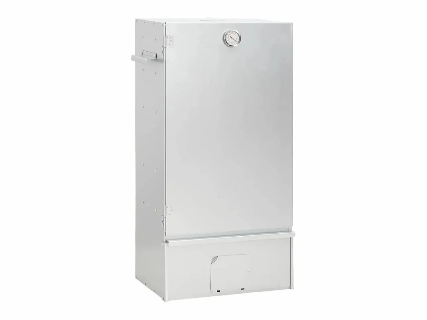 Horno ahumador de barbacoa con mesa acero galvanizado ES166549 Plateado Outlet