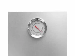 Horno ahumador de barbacoa con mesa acero galvanizado ES166549 Plateado Outlet