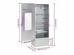 vidaxl Barbacoa|Horno ahumador de BBQ con generador humo frío acero galvanizado