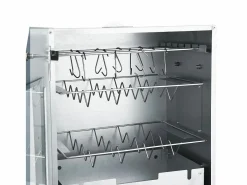 vidaxl Horno ahumador de BBQ con generador humo frío acero galvanizado Plateado Clearance