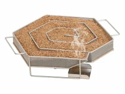vidaxl Horno ahumador de BBQ con generador humo frío acero galvanizado Plateado Online