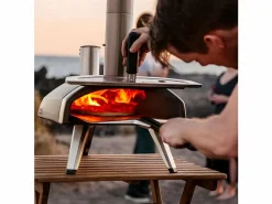 OONI Horno de pizza portátil a pellets para exteriores Fyra 12 Negro Sale