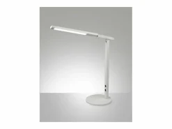 Ideal - Lámpara de mesa Fabas Luce blanca - LED táctil de 10 W integrado regulable CCT (3000K 4000K 5000K 6000K)^