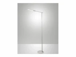 Ideal - Lámpara de pie LED blanca orientable de metal H.130 cm Fabas Luce - Luz LED integrada de 10W CCT (3000K 4000K 5000K 6000K) Blanco