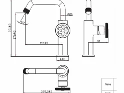 Essebagno Grifo|Indus mezclador bajo lavabo acero inoxidable
