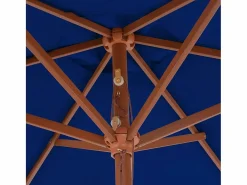 Garden Furniture Sombrilla|Inglewood Sombrilla de jardín con palo de madera azul 270 cm