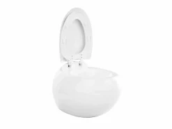 Inodoro flotante de cerámica con báscula de soporte y placa de activación, HURO II^Vente-unique Best