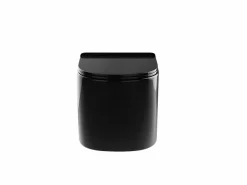 Vente-unique Inodoro flotante brillante con bastidor y placa de accionamiento, JAVOINE Negro Online